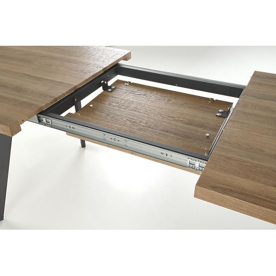 BERLIN Extendable Table 140-180 cm, Top - Walnut, Frame - Black (2p=1pc)