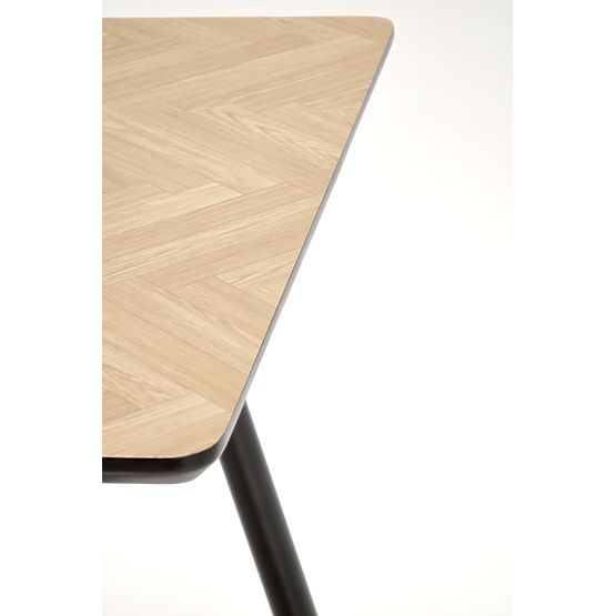 BERTO Table Top - Natural, Leg - Black (2p=1pc)