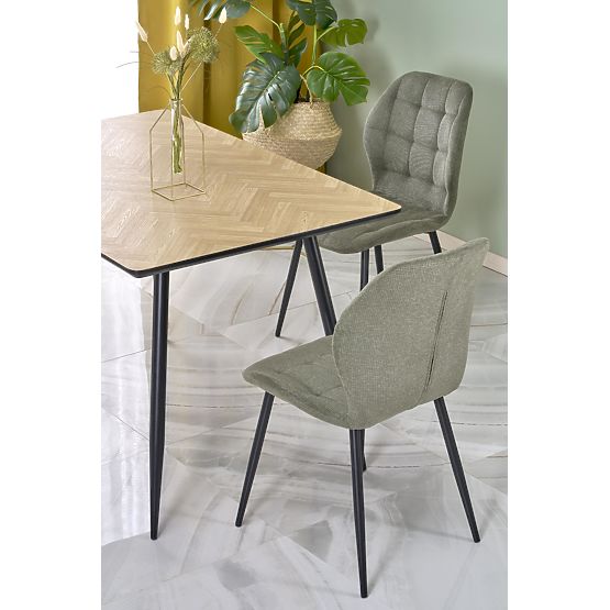 BERTO Table Top - Natural, Leg - Black (2p=1pc)