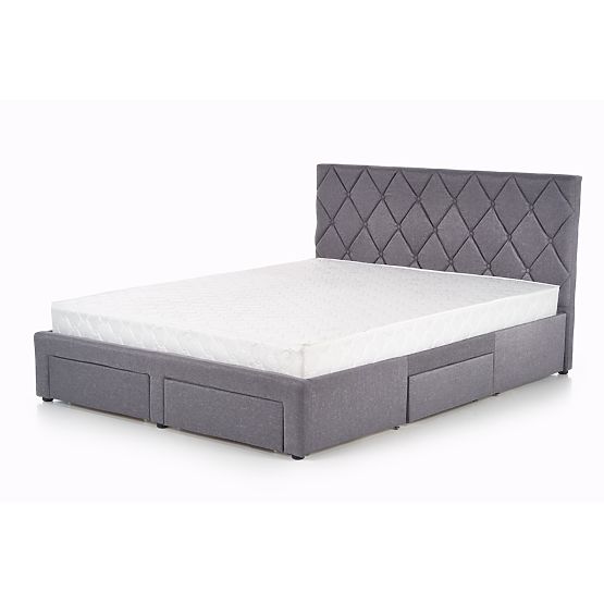 BETINA 160 Bed with Drawers Gray (4p=1pc)