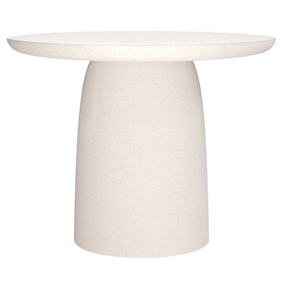 Biellora Garden Table 200 cm, Cement, Oval, Light Beige, Matte