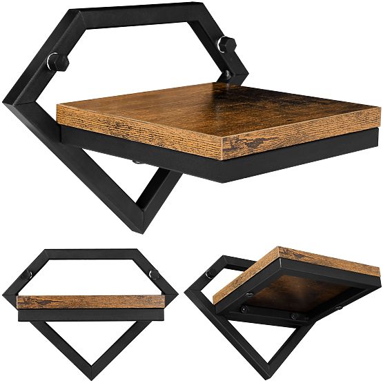 Black Metal Wall Planter Doron Rustic Loft
