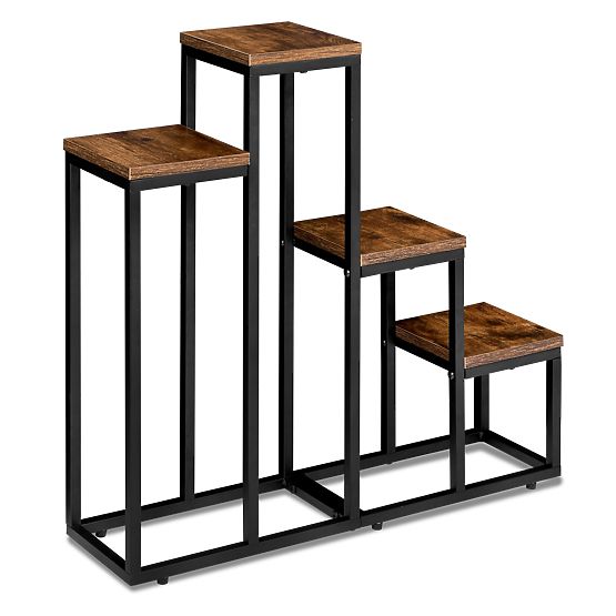 Black Plant Stand Pallen Old Oak