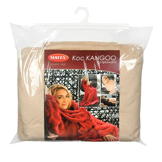 Blanket CASHMERE TOUCH with sleeves - 150 x 210 cm (beige)