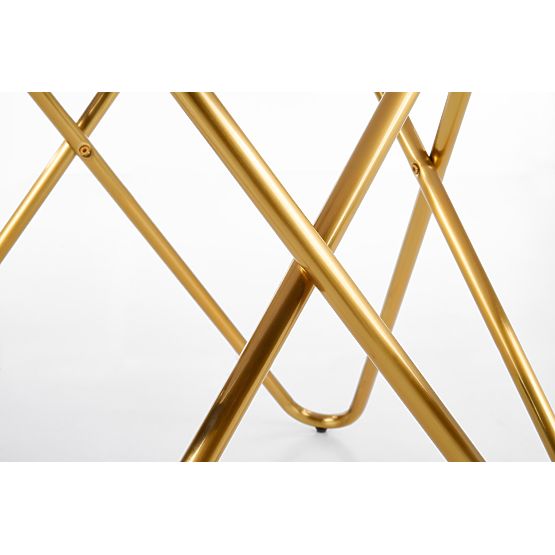 BONELLO Table, Top - Gray Marble, Legs - Gold (2p=1pc)