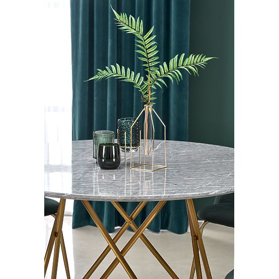 BONELLO Table, Top - Gray Marble, Legs - Gold (2p=1pc)