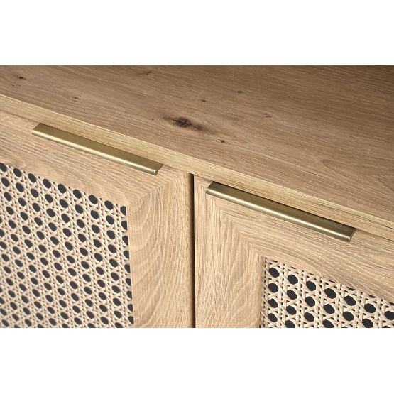 BORNEO REG-1 Shelf Oak Artisan/Black (2 pieces = 1 unit)