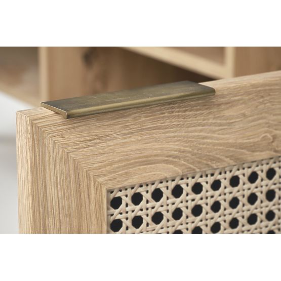 BORNEO RTV-1 TV Stand Artisan Oak/Black (1p=1pc)