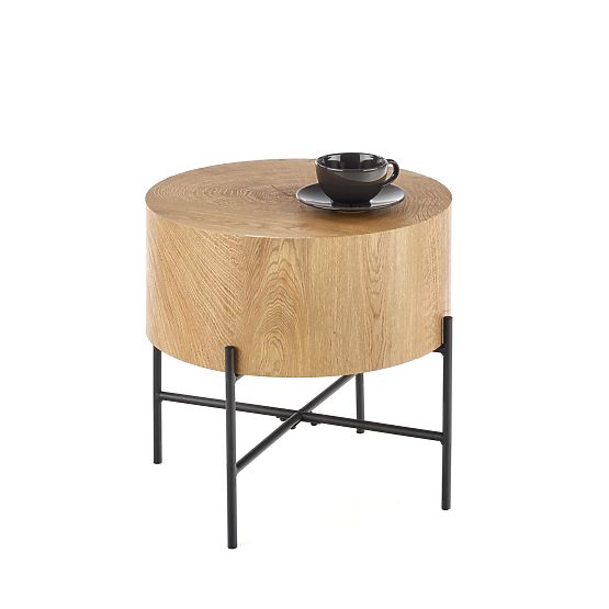 BROOKLYN-S Coffee Table Natural Oak/Black (1p=1pc)