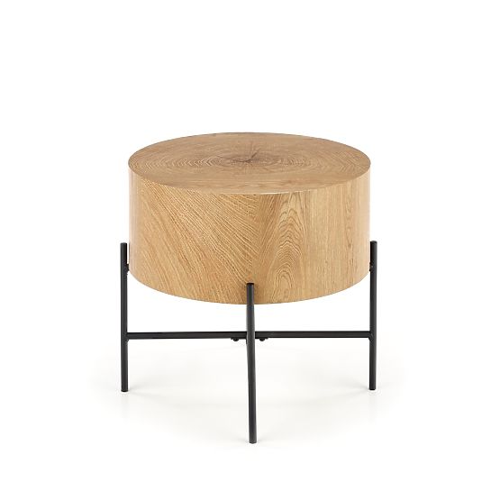 BROOKLYN-S Coffee Table Natural Oak/Black (1p=1pc)