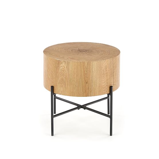 BROOKLYN-S Coffee Table Natural Oak/Black (1p=1pc)
