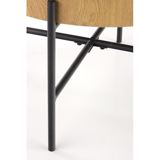 BROOKLYN-S Coffee Table Natural Oak/Black (1p=1pc)