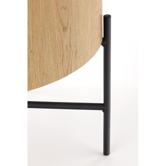 BROOKLYN-S Coffee Table Natural Oak/Black (1p=1pc)