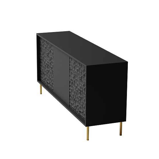 BULLET KM-1 Black Dresser, Legs: Gold (2P=1PC)
