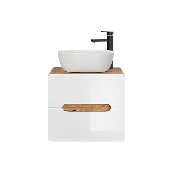 Cabinet for countertop sink 60 cm 2 drawers