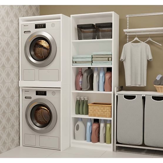 Cabinet for Washing Machine and Dryer POLA TWIN White