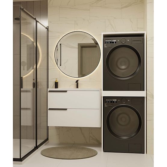 Cabinet for Washing Machine and Dryer POLA TWIN White