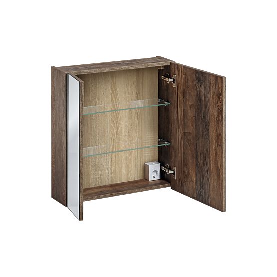 Cabinet with Mirror 60cm 2 Doors