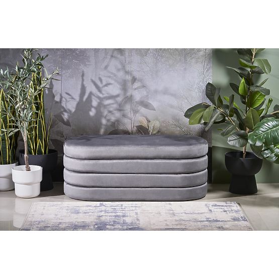 CALPI Bench with Storage, Gray (1p=1pc)
