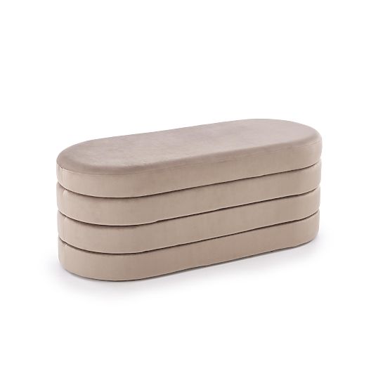 CALPI bench with storage space, beige (1p=1pc)