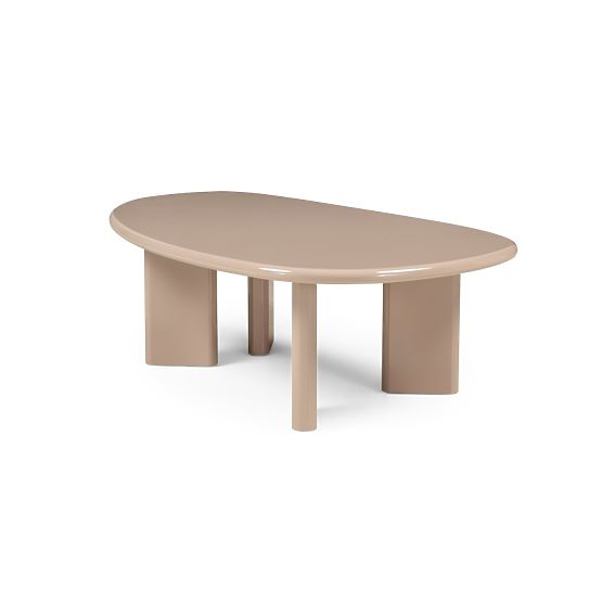 Cameron Coffee Table 130 cm, Nude, Glossy