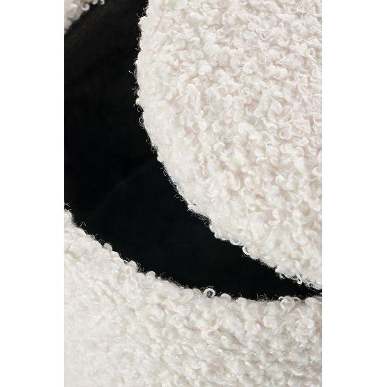 CANCUN Set of 2 Poufs, Cream/Natural (1p=1set)