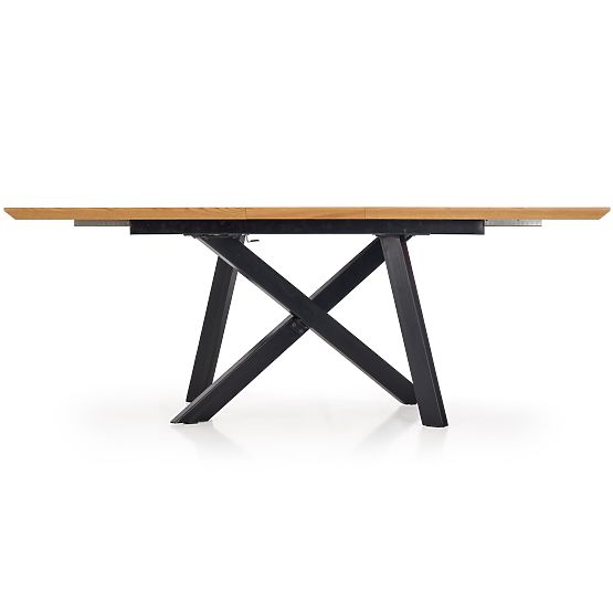 CAPITAL Table 160-200 cm, Golden Oak / Black (2p=1pc)