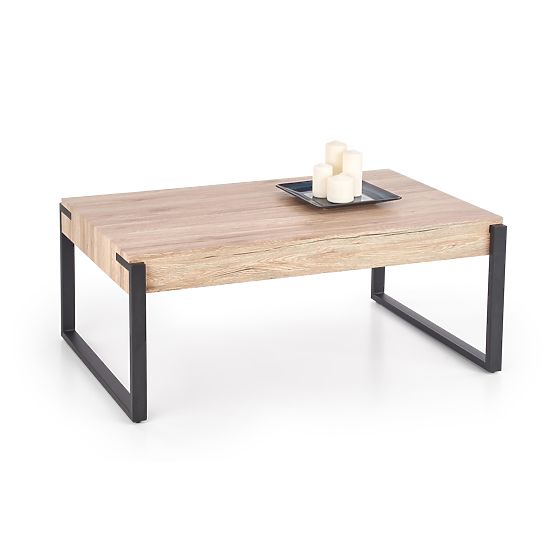 CAPRI Coffee Table Oak San Remo / Black (1p=1pc)