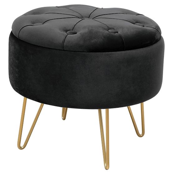 CARO BLACK POUF