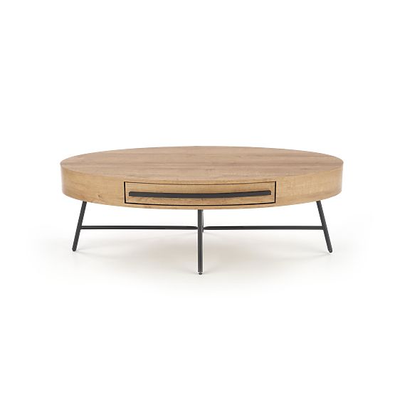 Carolina coffee table - black / golden oak