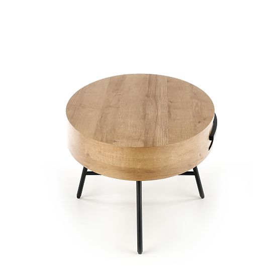 Carolina coffee table - black / golden oak