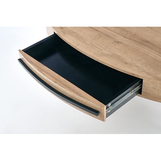 Carolina coffee table - black / golden oak