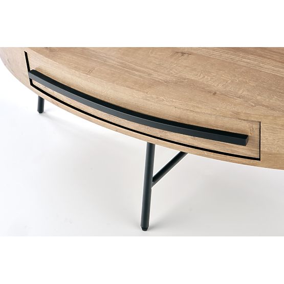 Carolina coffee table - black / golden oak
