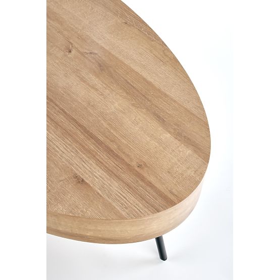 Carolina coffee table - black / golden oak