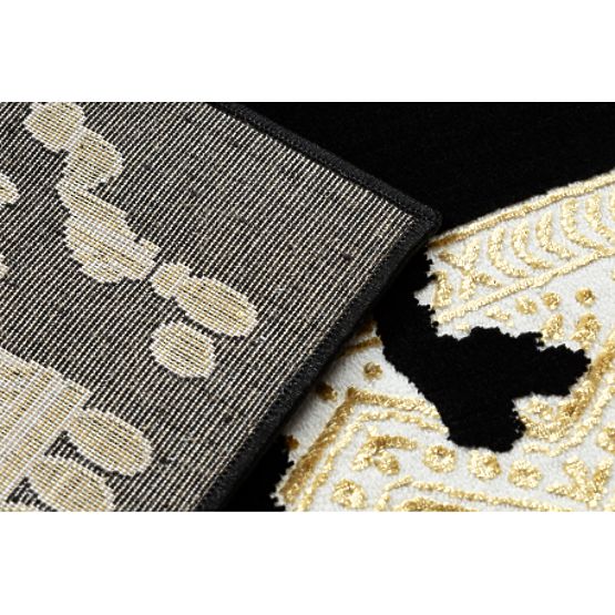 Carpet ALLURE 1965 Frame - Structural, Stylish, Glamour Black / Gold