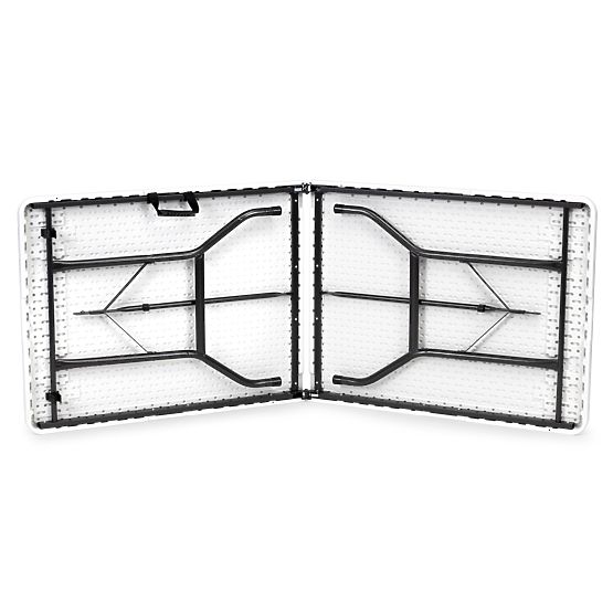 Catering Set Banquet Table 180 cm 2 Benches White ModernHome