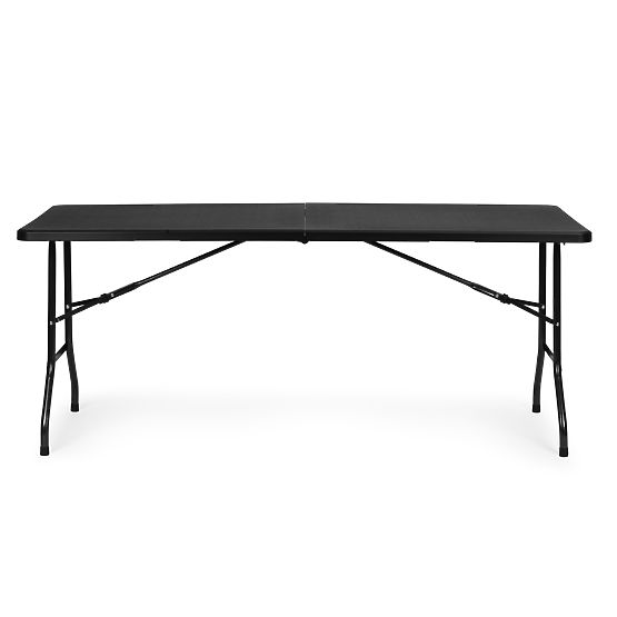 Catering Table 180 cm Foldable into a Case Black ModernHome