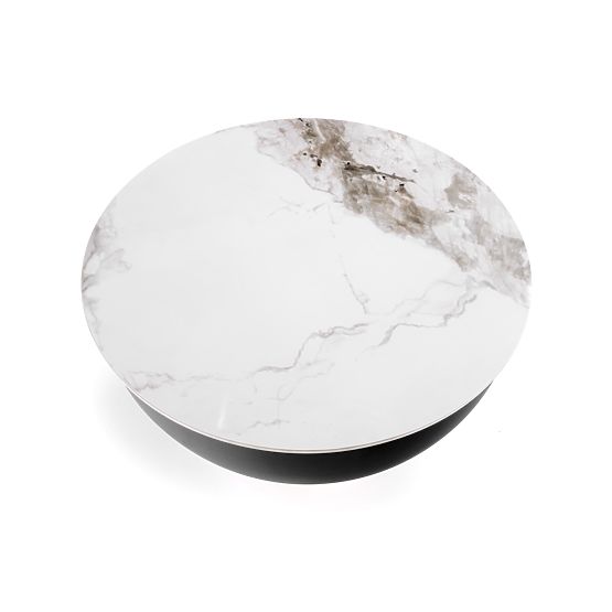 CECILIA coffee table white marble / gray / gold (2p=1pc)