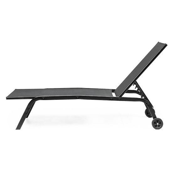 Celly Adjustable Garden Lounger, Black