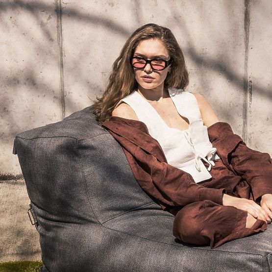 Center Module for Garden Corner Vacuum with Cover, Gray