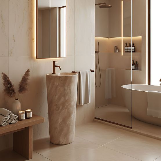 Ceramic Freestanding Washbasin Blanka Savana Matt