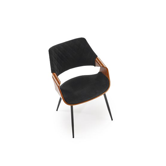 Chair K586, walnut/black (1p=1pc)