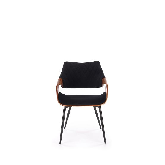 Chair K586, walnut/black (1p=1pc)