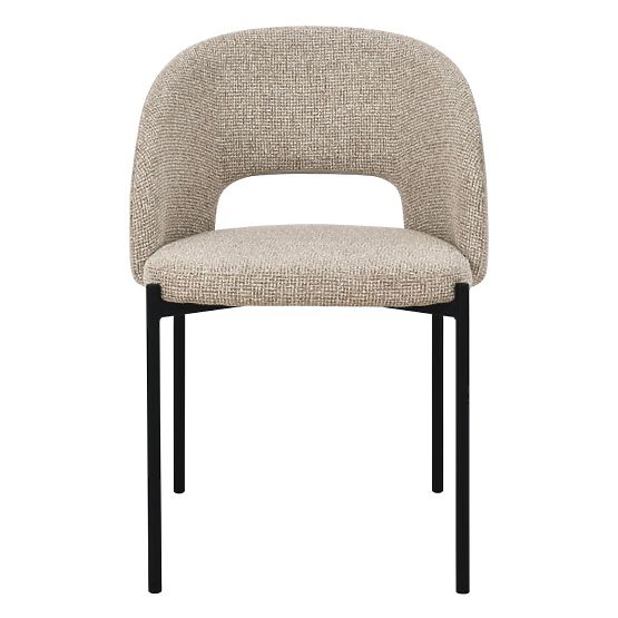 Chair with Backrest Opening Jazz, Beige Mélange/Black Legs