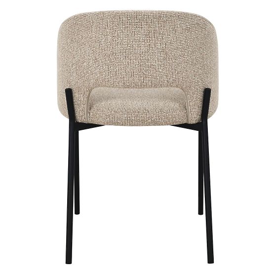 Chair with Backrest Opening Jazz, Beige Mélange/Black Legs