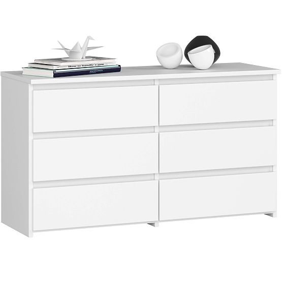 CHEST OF DRAWERS CL100 6 DRAWERS WHITE