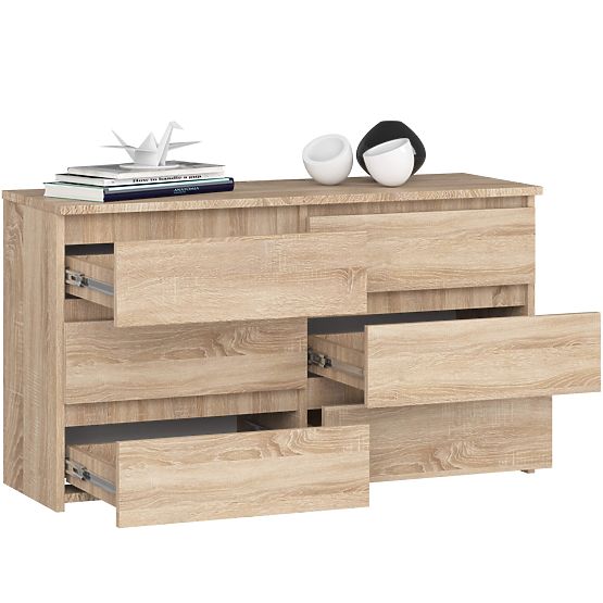 CHEST OF DRAWERS CL100 6SZ PK OAK SONOMA