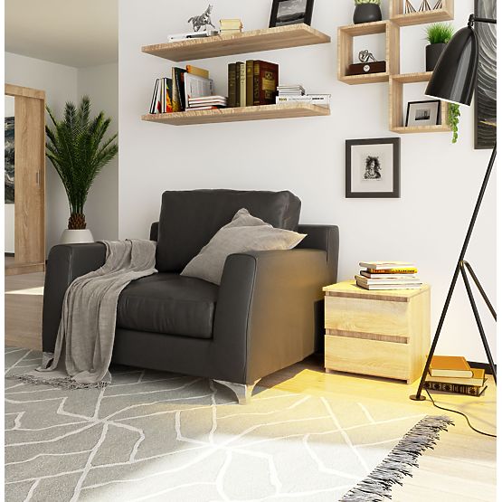 CHEST OF DRAWERS CL2 2DR CLP PK OAK SONOMA