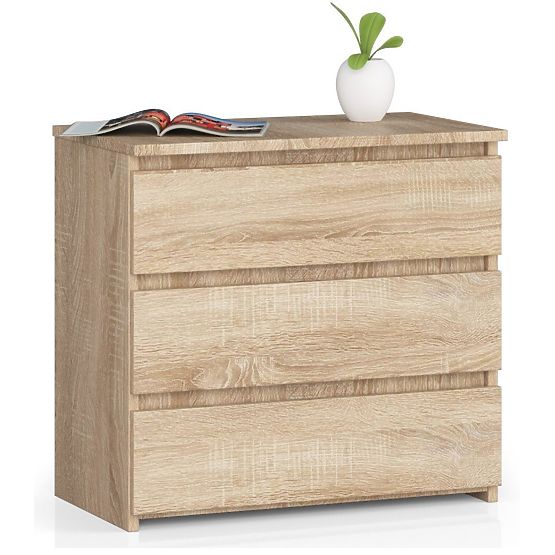 CHEST OF DRAWERS CL3 3SZ CLP PK OAK SONOMA