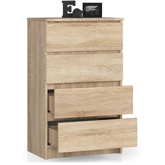 CHEST OF DRAWERS K 60 cm 4 DRAWERS PK OAK SONOMA
